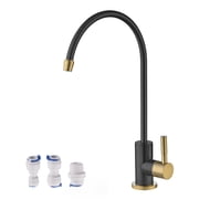 Havin Stainless Steel Lead Free Water Faucet,Reverse Osmosis Faucet, Drinking Water Faucet, Purifier Faucet,Water Filtration System Faucet, Beverage Faucet, Black and Gold