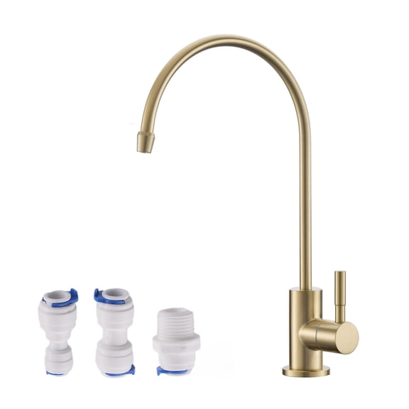 Havin Stainless Steel Lead Free Water Faucet,Reverse Osmosis Faucet, Drinking Water Faucet, Purifier Faucet,Water Filtration System Faucet, Beverage Faucet, Brushed Gold