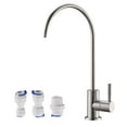 thumbnail image 1 of Havin Stainless Steel Lead Free Water Faucet,Reverse Osmosis Faucet, Drinking Water Faucet, Purifier Faucet,Water Filtration System Faucet, Beverage Faucet,1/4 Inch Tubing,Brushed Polishing, 1 of 7
