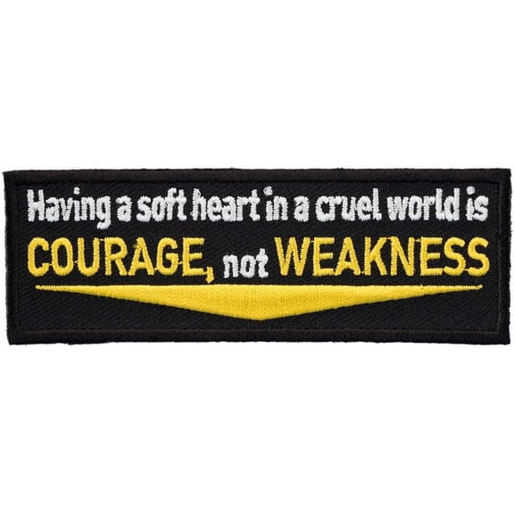 Having A Soft Heart In A Cruel World Patch, Sayings Patches