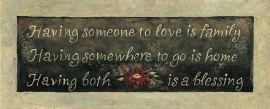 Having Someone to Love Canvas Art - Karen Tribbet (10 x 20)