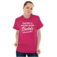 thumbnail image 1 of Having a Weird Mom Builds Character Women's Graphic T Shirt Tees Brisco Brands L, 1 of 6