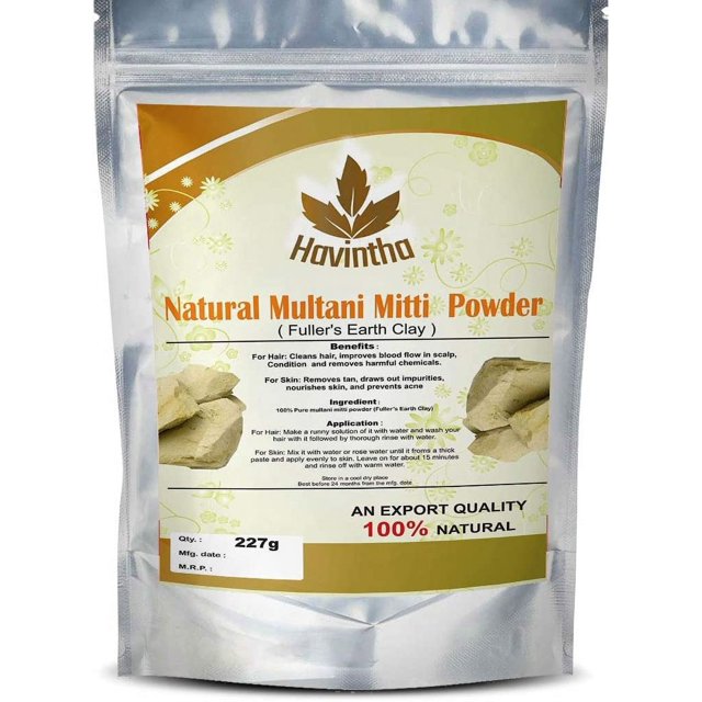 Havintha Natural Multani Mitti Powder ,Natural Fuller's Earth (227 g