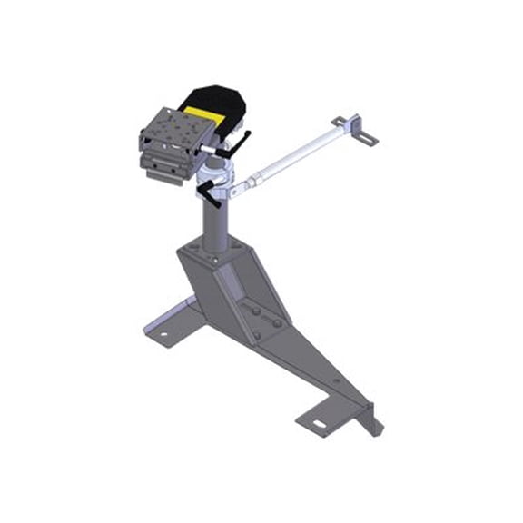 Havis Premium Passenger Side Mount Package - Mounting kit (swing arm, base plate, motion adapter, stability support arm, heavy duty pole with height adjust handle) - for vehicle mount computer docking station - car seat bolts