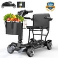 thumbnail image 1 of Havlo 37.5 lbs Lightweight Mobility Scooter for Seniors & Adults, Foldable 4-Wheel Travel Scooter with Removable Lithium Battery, 13-Mile Range, 270W Brushless Motor, for Shopping,Cruises,Black, 1 of 14