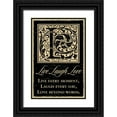 thumbnail image 1 of Havoc Gifts 17x24 Black Ornate Wood Framed with Double Matting Museum Art Print Titled - Live Laugh Love, 1 of 4