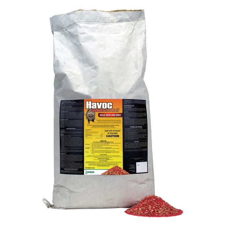 Havoc Meal Bait Havoc Rodenticide Meal Bait 25 lb control Norway Rats