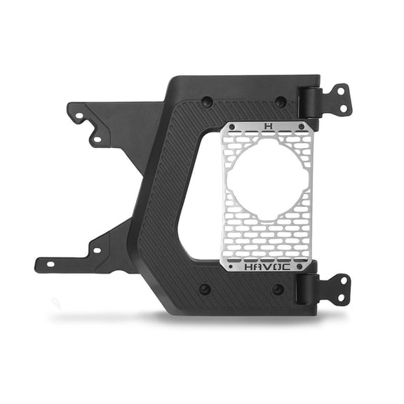 Havoc by RealTruck Tailgate Hinge | Aluminum, Black | HFB-05-020 | Compatible with 2021-2024 Ford Bronco