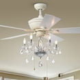 thumbnail image 1 of Havorand II 5-light Crystal 5-blade 52-inch White Finish Ceiling Fan, 1 of 5