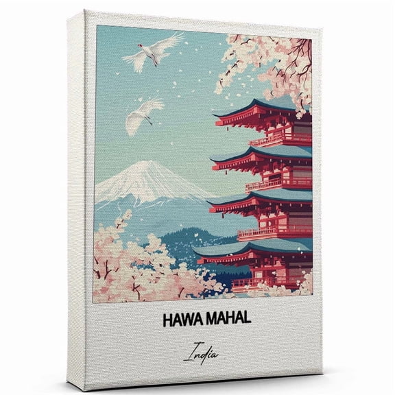 Hawa Mahal Travel Canvas Art Stunning Travel Wall Print India Canvas Inspired Artwork to Elevate Your Living Room or Office Ready to Hang