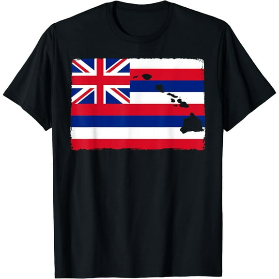 Hawai'i The Aloha State Flag by Hawaii Nei All Day T-Shirt
