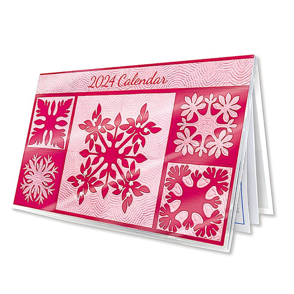 Hawaii 12 Month Pocket Calendar January 2024 December 2024 Pink