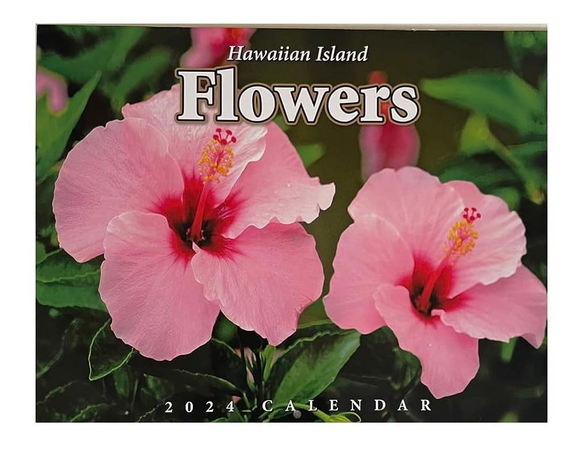 Hawaii 2024 TwelveMonth Wall Calendar (Hawaiian Island Flowers