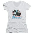 thumbnail image 1 of Hawaii 5 0 Book Em Danno Junior Women's V-Neck T-Shirt White, 1 of 1