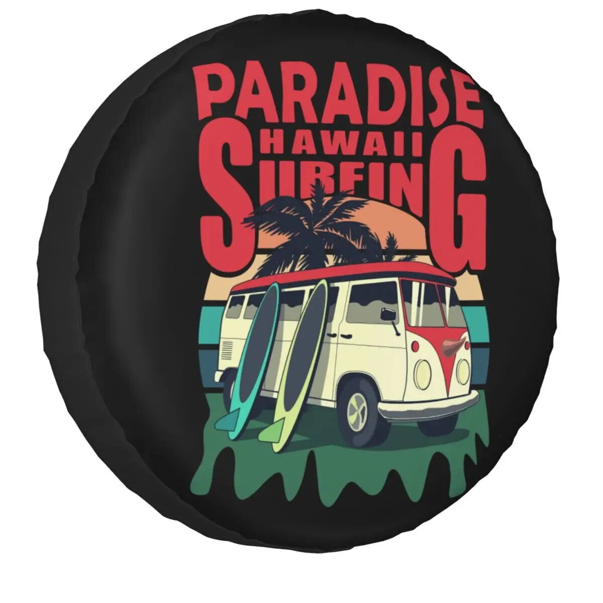 Hawaii Aloha Beach Spare Wheel Cover Universal for 4x4 SUV Custom