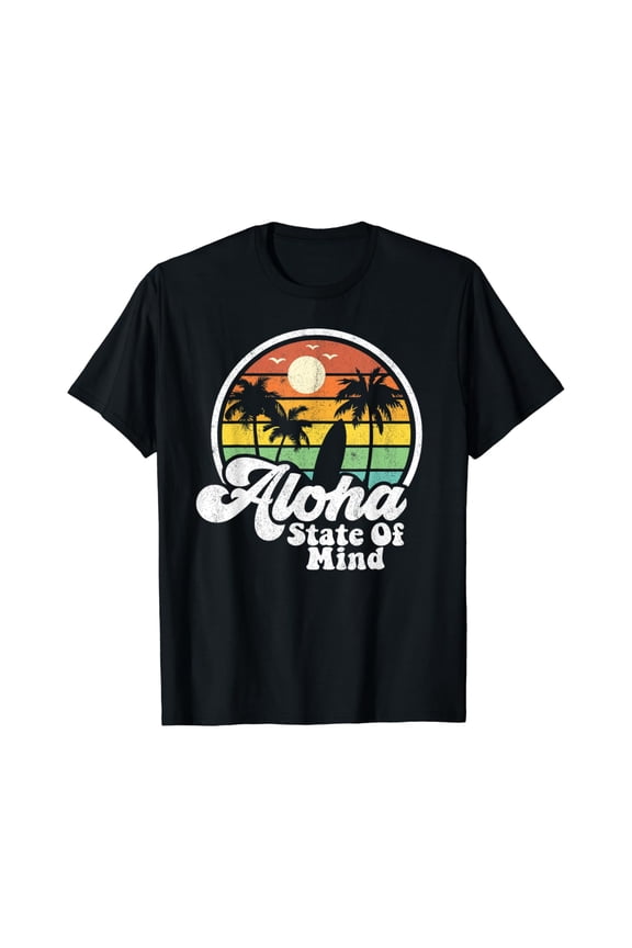 Hawaii Aloha State Beach Surfing T-Shirt