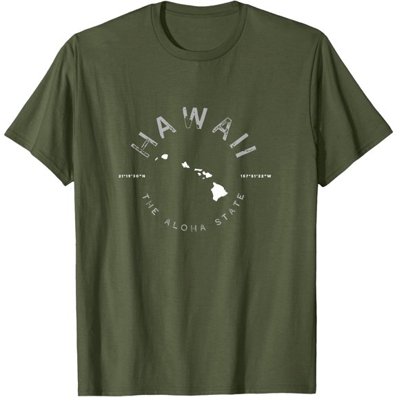 Hawaii Aloha State Graphic Vintage Retro Unisex T-Shirt for Men Women