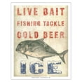 thumbnail image 1 of Hawaii Bait Stand Sign - Fishing Tackle Cold Beer Ice - Vintage Advertising Poster by Wade Koniakowsky - Fine Art Matte Paper Print (Unframed) 11x14in, 1 of 4