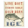 thumbnail image 1 of Hawaii Bait Stand Sign - Fishing Tackle Cold Beer Ice - Vintage Advertising Poster by Wade Koniakowsky - Fine Art Matte Paper Print (Unframed) 16x20in, 1 of 4