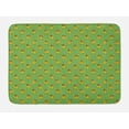 thumbnail image 1 of Hawaii Bath Mat, Oriental Girls Dancing Traditional Grass Skirts on Green Toned Background, Plush Bathroom Decor Mat with Non Slip Backing, 29.5" X 17.5", Multicolor, by Ambesonne, 1 of 2