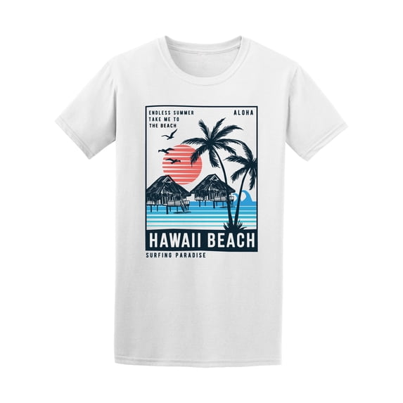 Hawaii Beach Postcard Vintage Graphic Tee - Image by Shutterstock