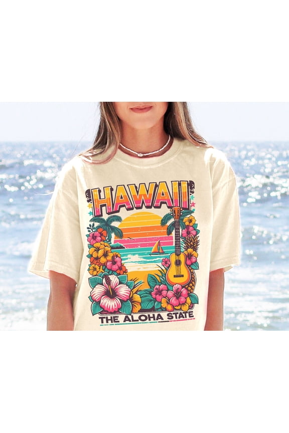 Hawaii Beach Shirt Aloha State Shirt Hawaii Crewneck Hibiscus Shirt Hawaii Mom Gift for He
