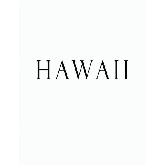 Hawaii: Black and White Decorative Book to Stack Together on Coffee Tables, Bookshelves and Interior Design - Add Bookish Charm Decor to Your Home - Stack Deco Books together to create Your unique Fas