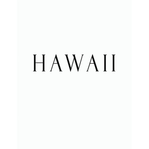 Hawaii: Black and White Decorative Book to Stack Together on Coffee Tables, Bookshelves and Interior Design - Add Bookish Charm Decor to Your Home - Stack Deco Books together to create Your unique Fas
