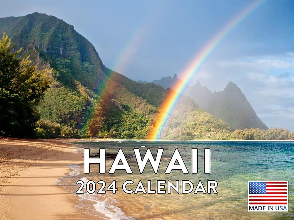 Hawaii Calendar 2024 Monthly Tropical Calendar Kauai