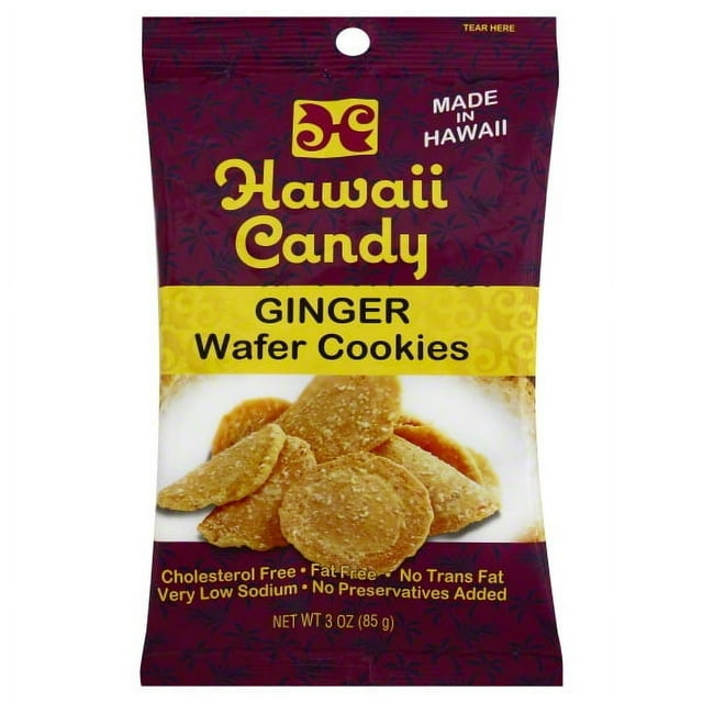 Hawaii Candy Ginger Wafer Cookies, 3 Oz.