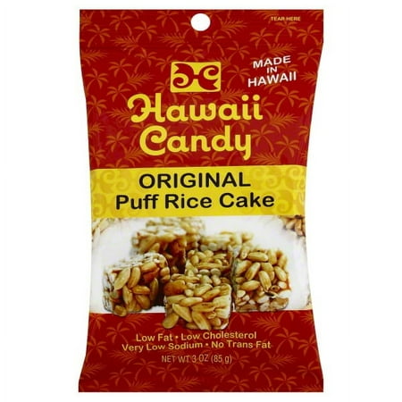 Hawaii Candy Original Puff Rice Cake, 3 Oz.