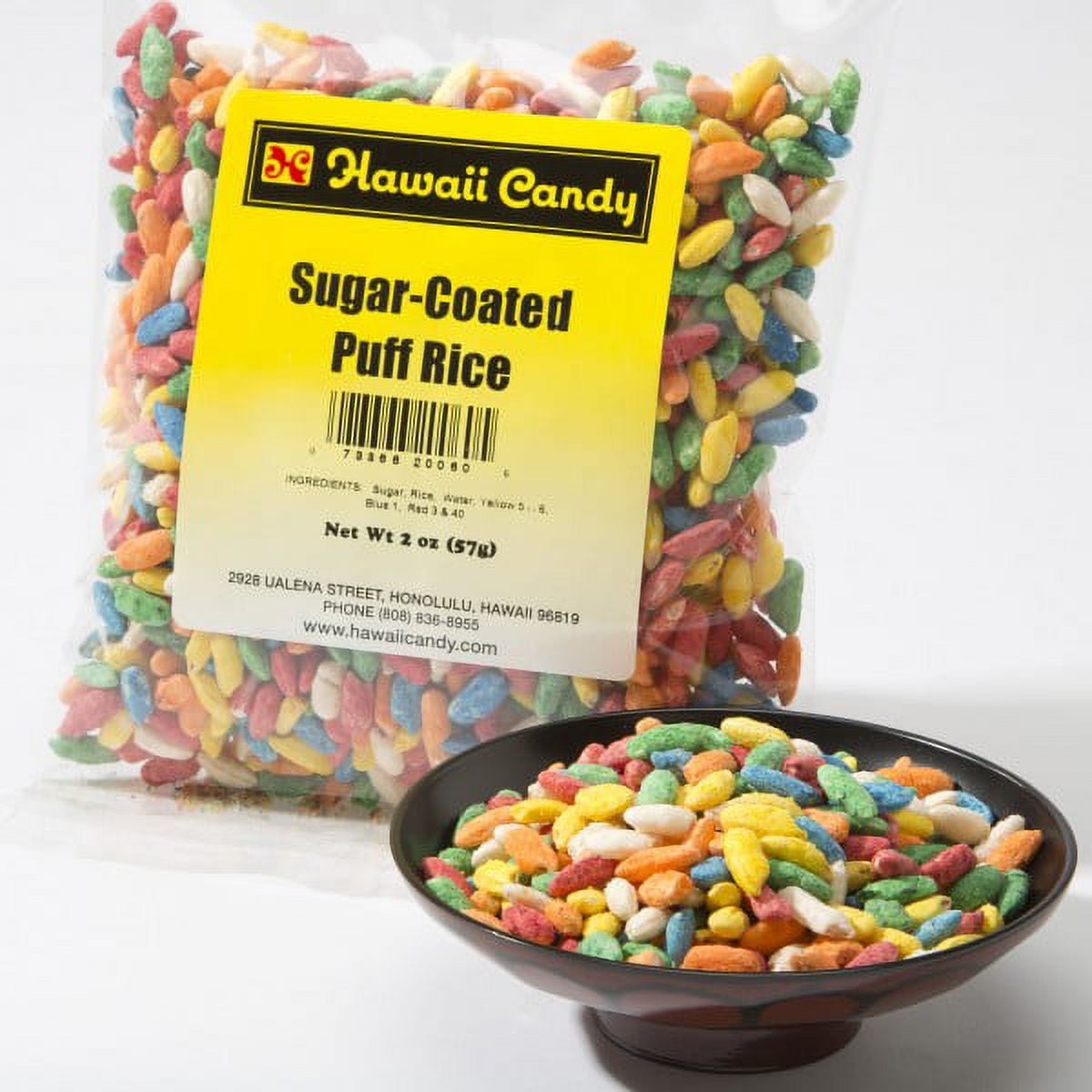 Hawaii Candy Sugar Coated Puff Rice, 2 Oz.