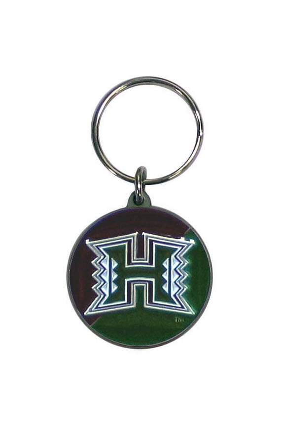 Hawaii Carved Metal Key Chain (F)
