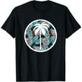thumbnail image 1 of Hawaii Coconut Palm Tree Sunset Logo T-Shirt, 1 of 3