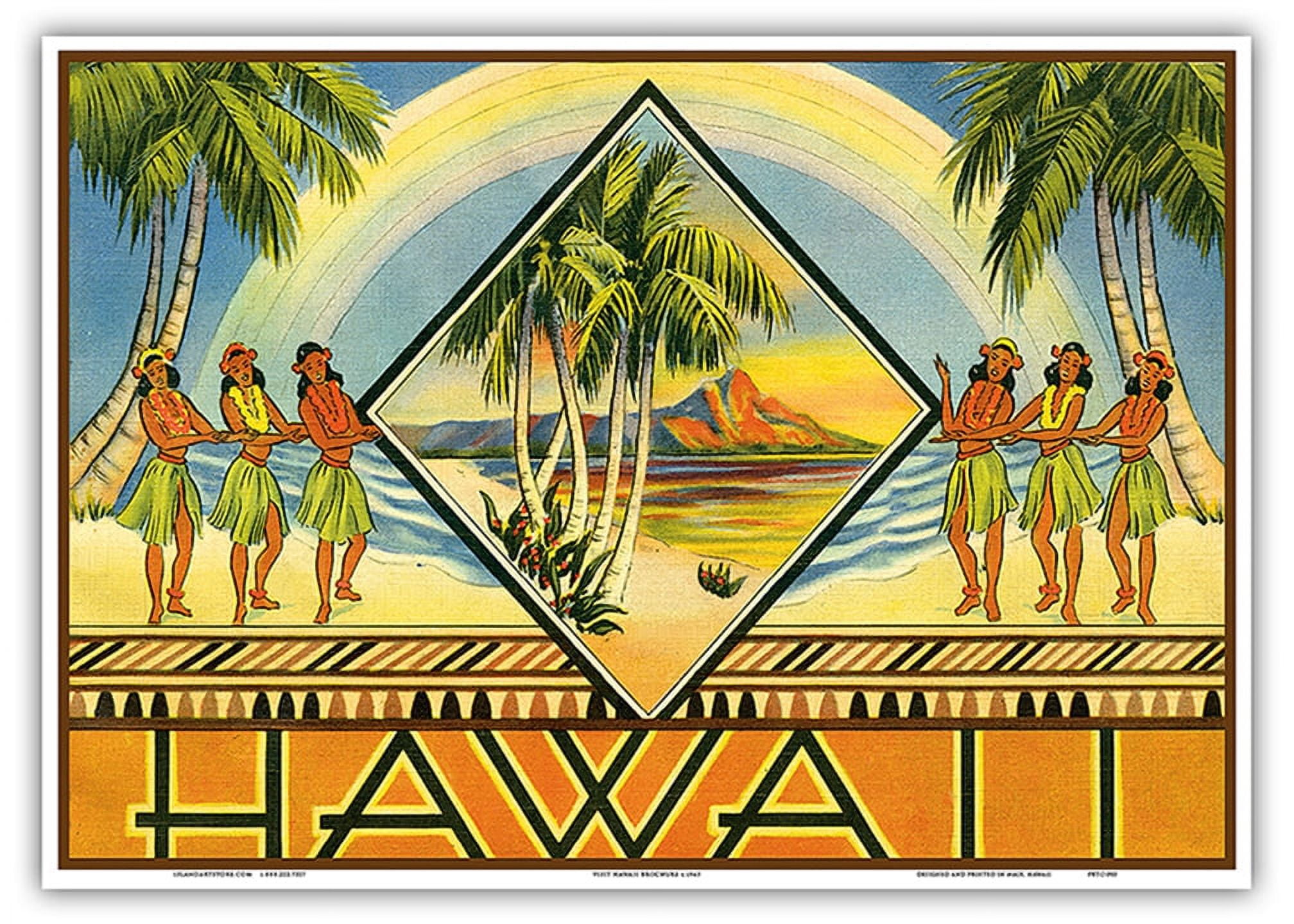 Hawaii - Cover of a Hawaiian Travel Brochure - Vintage