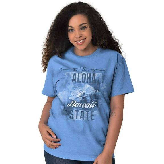 Hawaii Cute State Flower Souvenir Women's Graphic T Shirt Tees Brisco Brands M