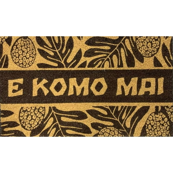 Hawaii Doormat 30" X 18" E Komo Mai