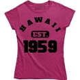 thumbnail image 1 of Hawaii Est. 1959 Established State Usa America History Womens T-Shirt, 1 of 4