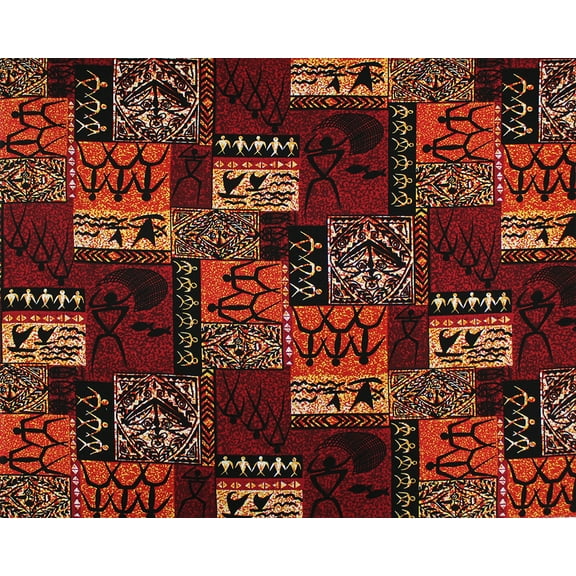Hawaii Fabric 100% Cotton Lava Tapa Assorted Color Fabric, per Yard