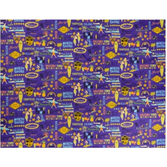 Hawaii Fabric Cotton Oriental Print Assorted Fabric, per Yard