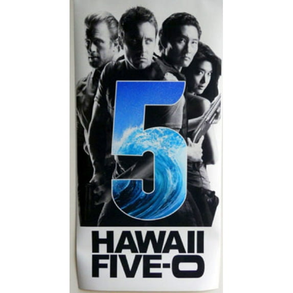 Hawaii Five-0 Cast Logo Metal Sign 8inx 12in Print on Metal 8x12 Square Adults AB Posters