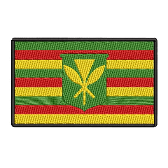 Hawaii Flag Embroidered Iron-on Patch
