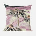 thumbnail image 1 of Hawaii Floral Oil Duo Indoor/Outdoor Pillow with Removable Cover in Gray Pink Cream26x26, 1 of 7