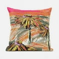 thumbnail image 1 of Hawaii Floral Oil Duo Indoor/Outdoor Pillow with Removable Cover in White Gray Yellow16x16, 1 of 5