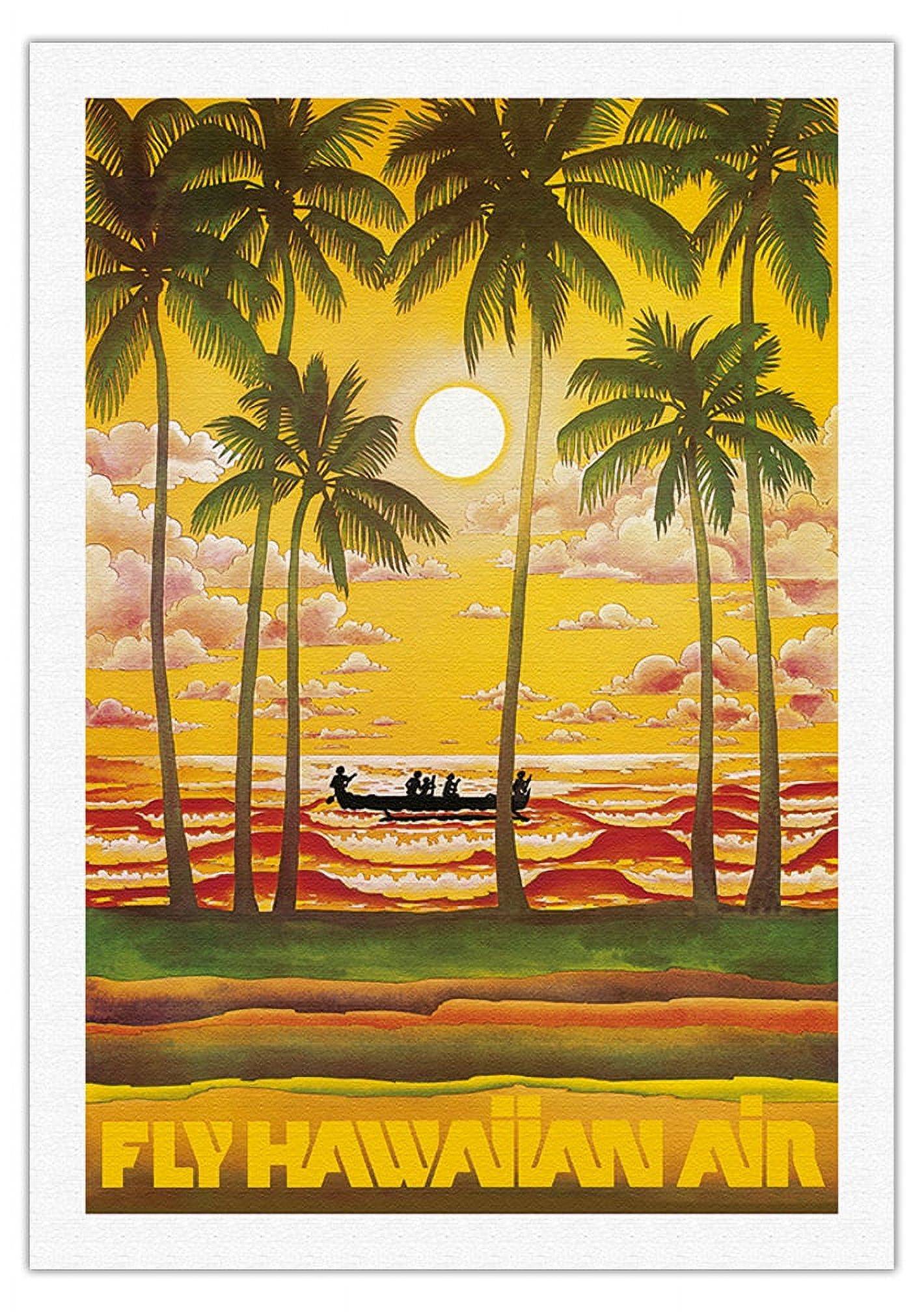 Hawaii - Fly Hawaiian Air - Hawaiian Airlines - Vintage Airline Travel ...
