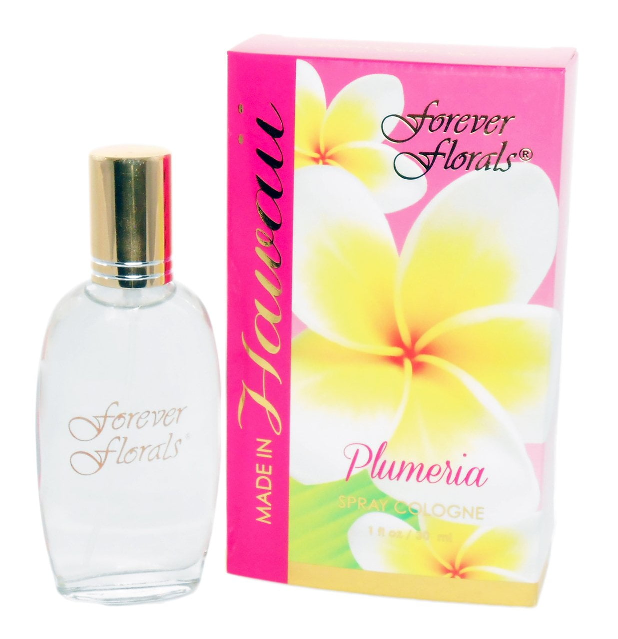 Beautiful Hawaii Forever Florals Plumeria Cologne, 1 fl. oz. Made in ...