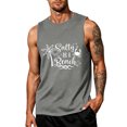 thumbnail image 1 of Hawaii Graphic Tank Tops for Men, Summer Beach Vacation Sleeveless Muscle Cut Off Workout Shirts Palm Tree Gym Tops, 1 of 3