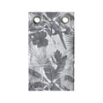 thumbnail image 1 of Hawaii Hanging Pocket Organizer, Greyscale Exotic Jungle Floral Pattern with Tropical Tree Leaves and Hibiscus Pansy, Printed Polyester Storage Bag with Pockets, 9" x 16", Grey White, 1 of 2