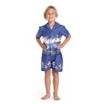 thumbnail image 1 of Hawaii Hangover Boy Aloha Luau Shirt Cabana Set in DiamoneHead Palms Beach in Navy, 1 of 5