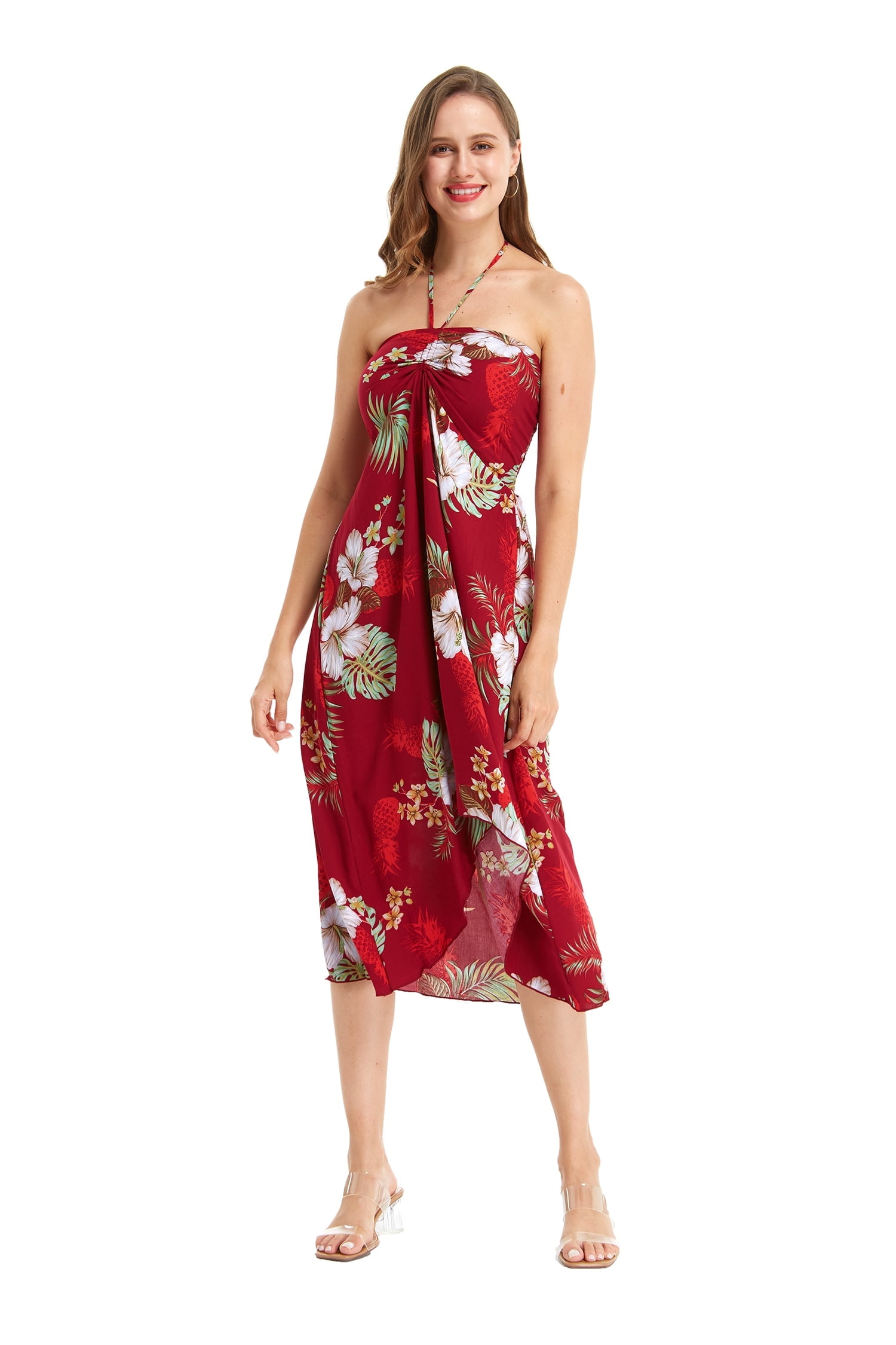 hawaiian halter top dress Hawaii Hangover Women Hawaiian Tropical Halter Top Dress, up to size 3xl